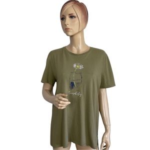 Life is good Women's Simplify Crewneck Short Sleeve Tee Large